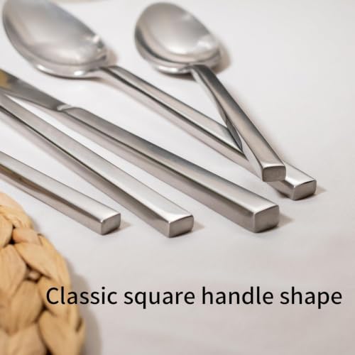 Cube 20 Piece Forged Flatware Set Service for 4 (4 Count)