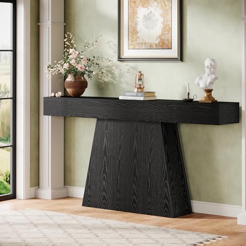63" Black Console Table