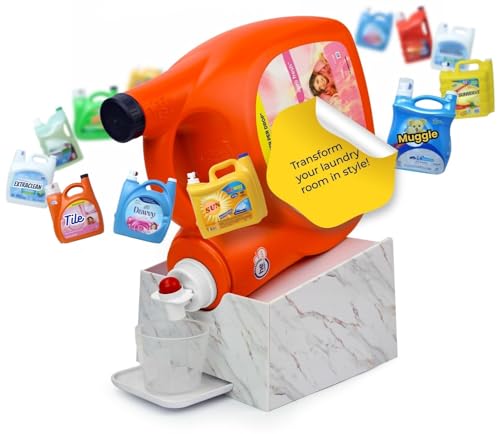 Liquid Laundry Detergent Dispenser Holder with Drip Tray