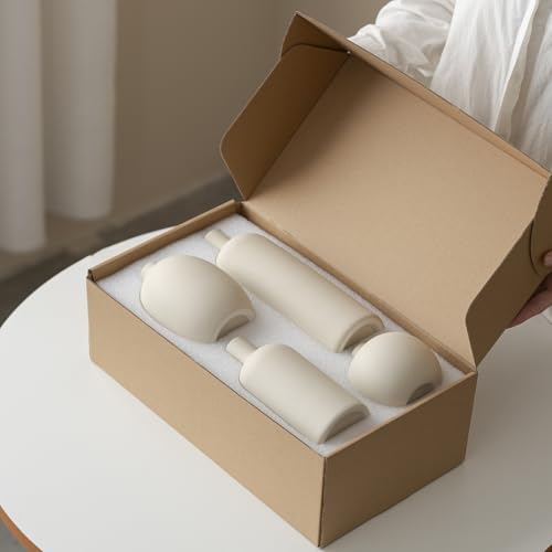 Modern Ceramic Vase Set (4 Count)