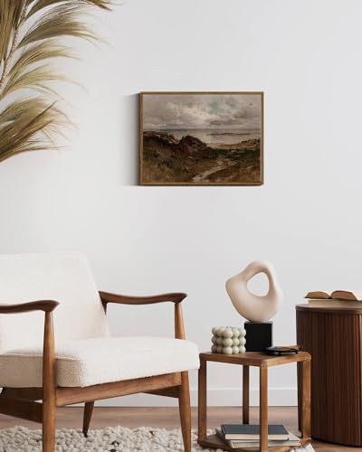 Framed Canvas Wall Art Vintage Decor