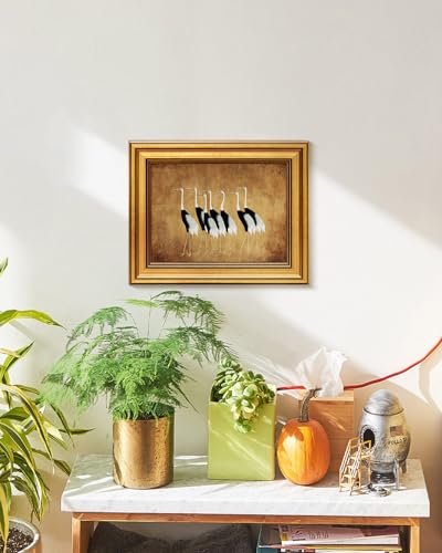 Vintage Gold Framed Wall Art for Living Room