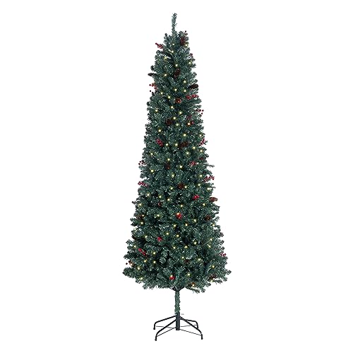 Belen 7.5ft Pencil Christmas Tree Prelit pre