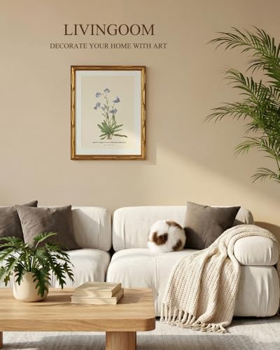 Gold Bamboo Framed Wall Art