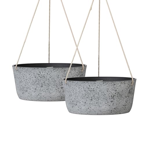 Large Hanging Planters for Outdoor Plants (2 Count)