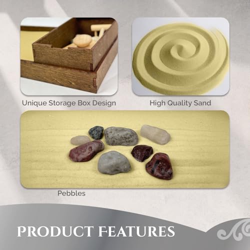 Wooden Zen Garden with Storage Box