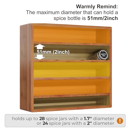 4 Tier Spice Rack Organizer for Cabinet