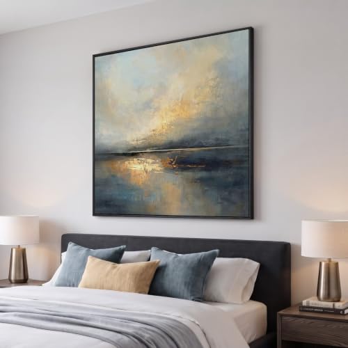Extra Large Framed Abstract Landscape Wall Art for Living Room