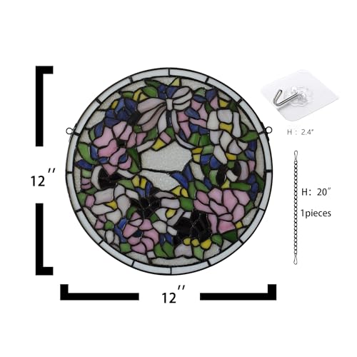 Handcrafted Stained Glass Window Panel