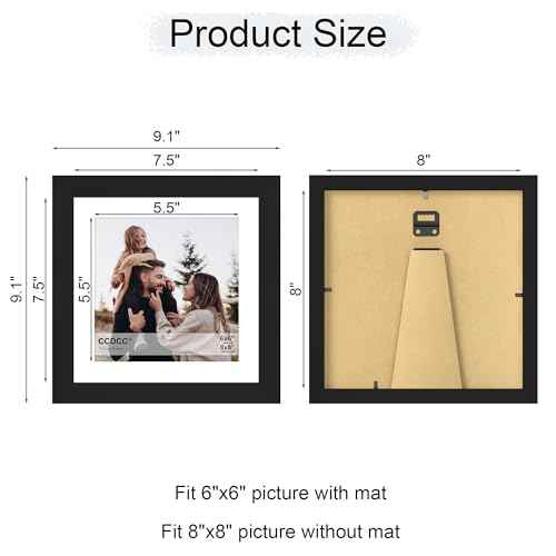 6x6 Picture Frame Set of 4 (4 Count)