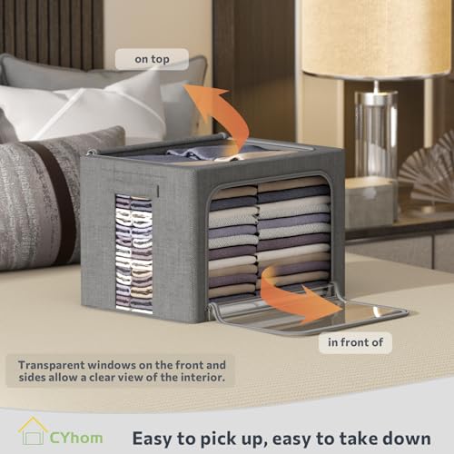 Clothes Storage Bins Box (2 Count)