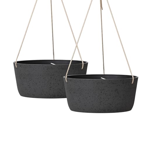 Large Hanging Planters for Outdoor Plants (2 Count)