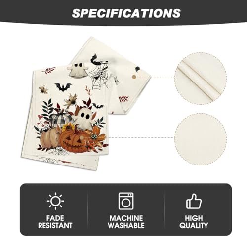 210 GSM Halloween Table Runner Home Party Decor 13x108 Inch (9 Sq Ft)