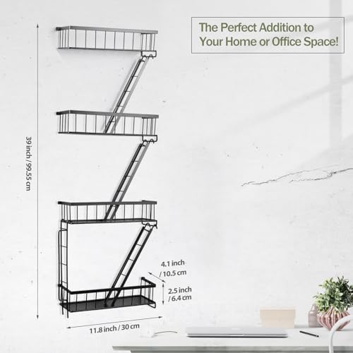 Fire Escape Wall Shelf 4 Tier