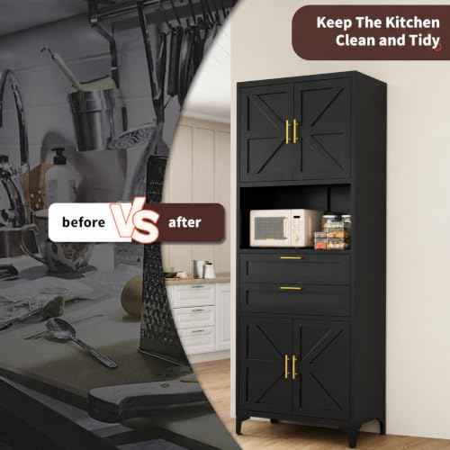 71" Kitchen Pantry Cabinet