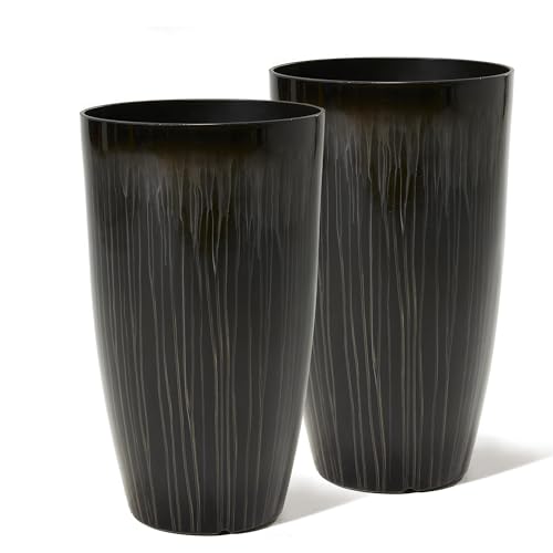 Garden 23.5" H. Large Plastic Planters (2 Count)
