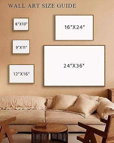 Framed Canvas Wall Art Vintage Decor