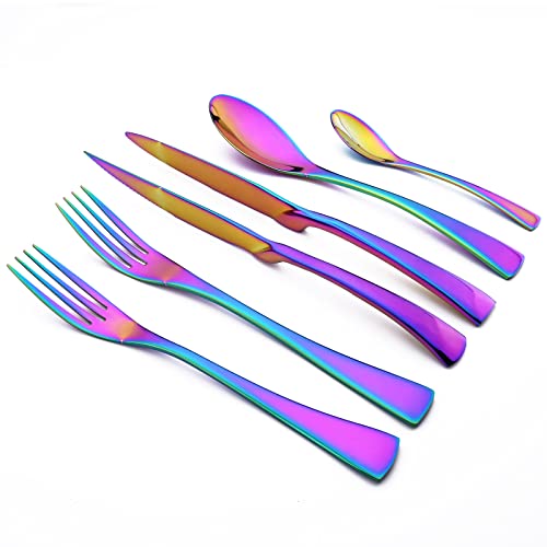 24 Piece Rainbow Flatware (12.99 Count)