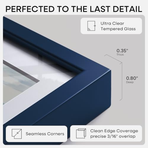10x12 Blue Picture Frame
