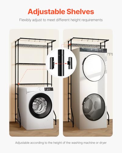 Over The Washer and Dryer Storage Shelf (3 Count)