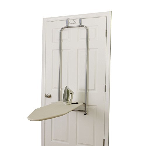 144222 Over The Door Small Ironing Board with Iron Holder