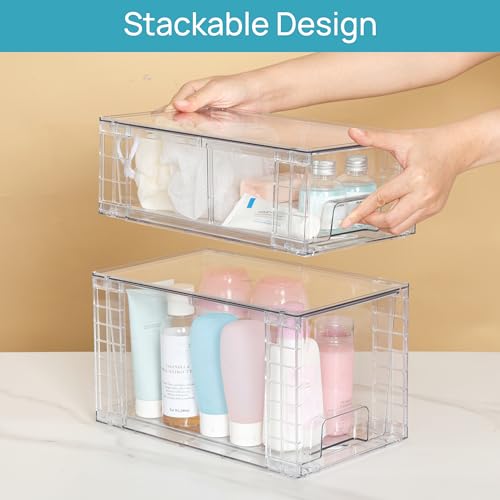 Clear Stackable Storage Drawers (6 Count)