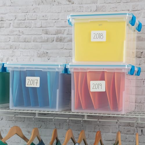 Gasket Storage Box with Lids for Home & Office (4 Count)