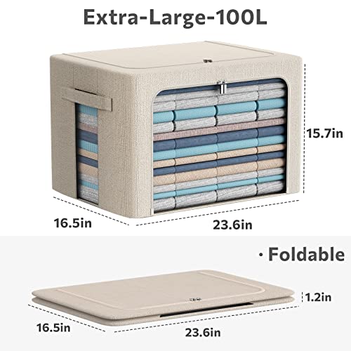 Extra Large Clothes Storage Bins (2 Count)