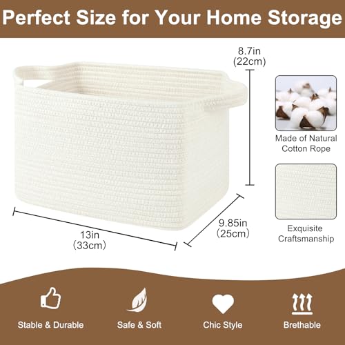 Storage Basket for Organizing 3 Pack (3 Count)