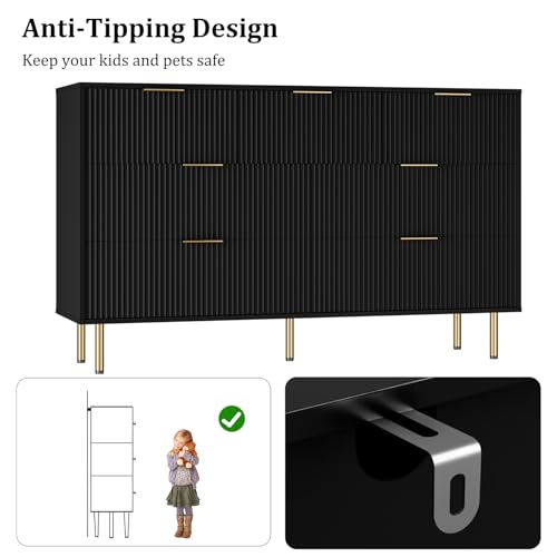 7 Drawers Dresser for Bedroom