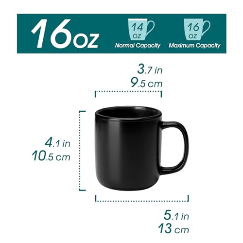 Stoneware Coffee Mugs Set (6 Count)