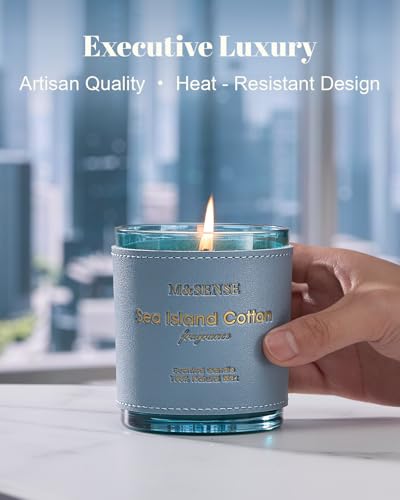 Summer Sea Island Cotton Scented Soy Candles 10oz (10 Ounce)