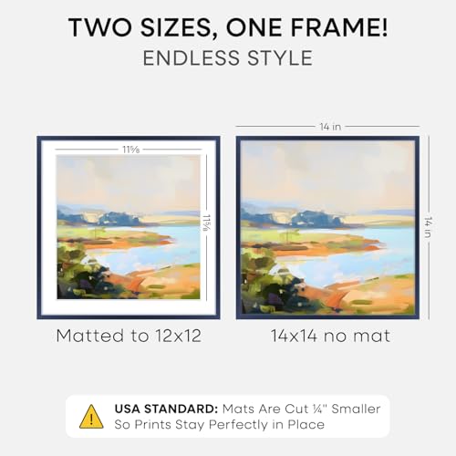14x14 Blue Picture Frame