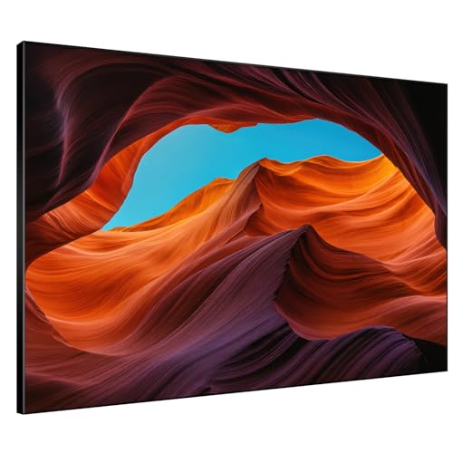 36"x46" Extra Large Framed Wall Art Antelope Canyon Rock Formation with Vibrant Colors for Home Living Room Bedroom Decor