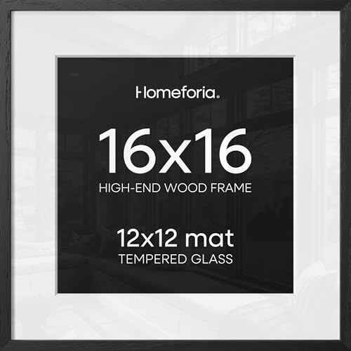 16x16 Black Oak Picture Frame