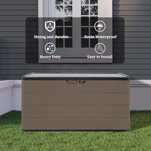 110 Gallon Outdoor Deck Box with Wheels