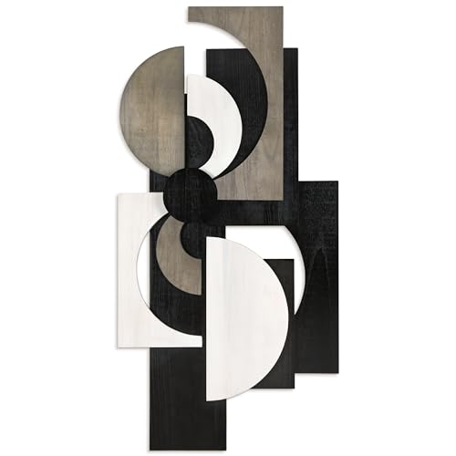 Luminus Dusk" Handmade Dimensional Solid Paulownia Wood Abstracts Wall Art (17 Count)