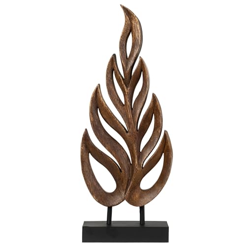 Wooden Leaf Sculpture