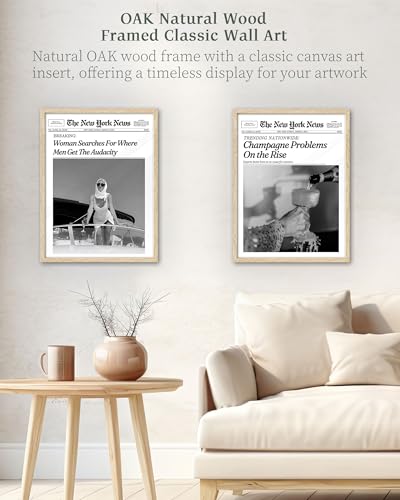 12x16in Champagne Problems on the Rise Framed Newspaper Art