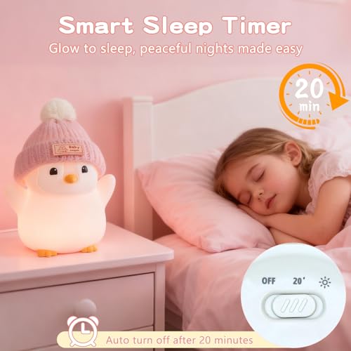 Penguin Night Light for Kids