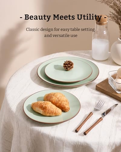 Venus Plates and Bowls Sets with Rim (24 Count)