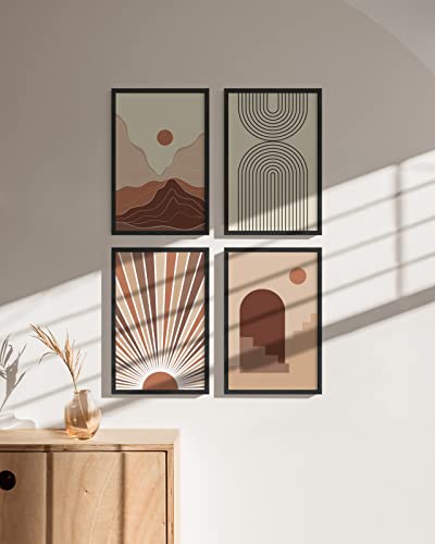 11x17 Black Oak Wood Picture Frames Set of 15