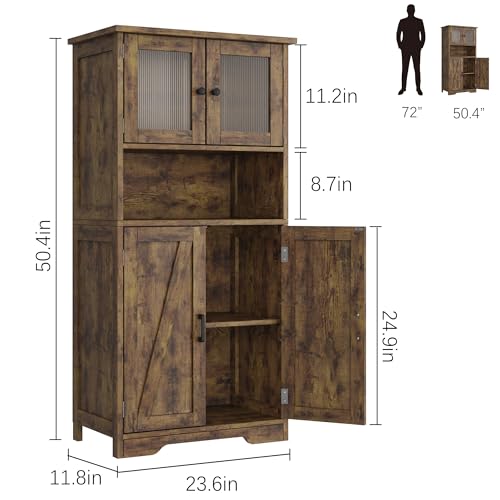 54 in Tall Bathroom Cabinet