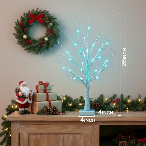 Blue Green Trees Decor for Home (2 Count)