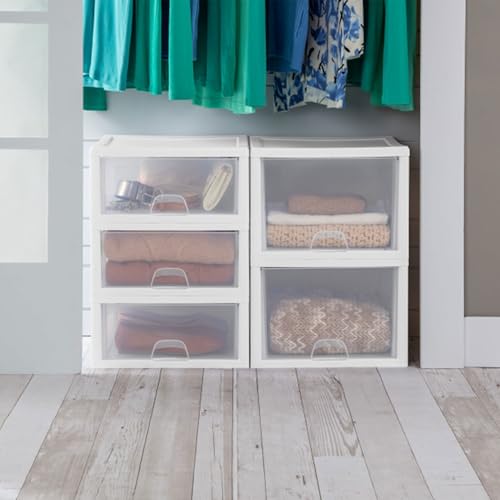Stacking Drawer Storage Organizer for Clothes (16 Count)