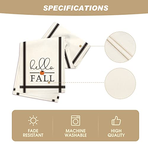 210 GSM Hello Fall Table Runner Home Party Decor 13x108 Inch