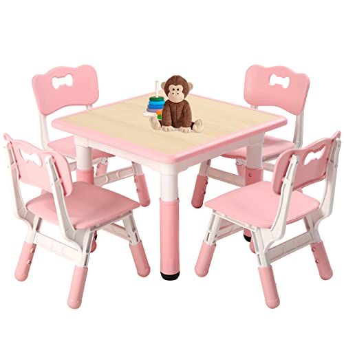 Kids Table and 4 Chairs Set