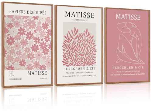 Matisse Pink Framed Wall Art Set