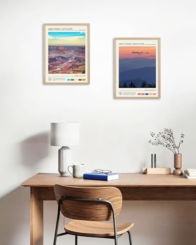 12x16IN Grand Canyon Landscape Framed Wall Art Nature Decor 1Pack
