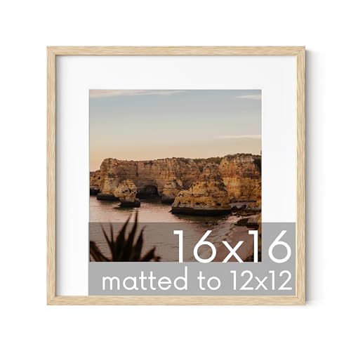 Beige Oak Wood 16x16 Picture Frame